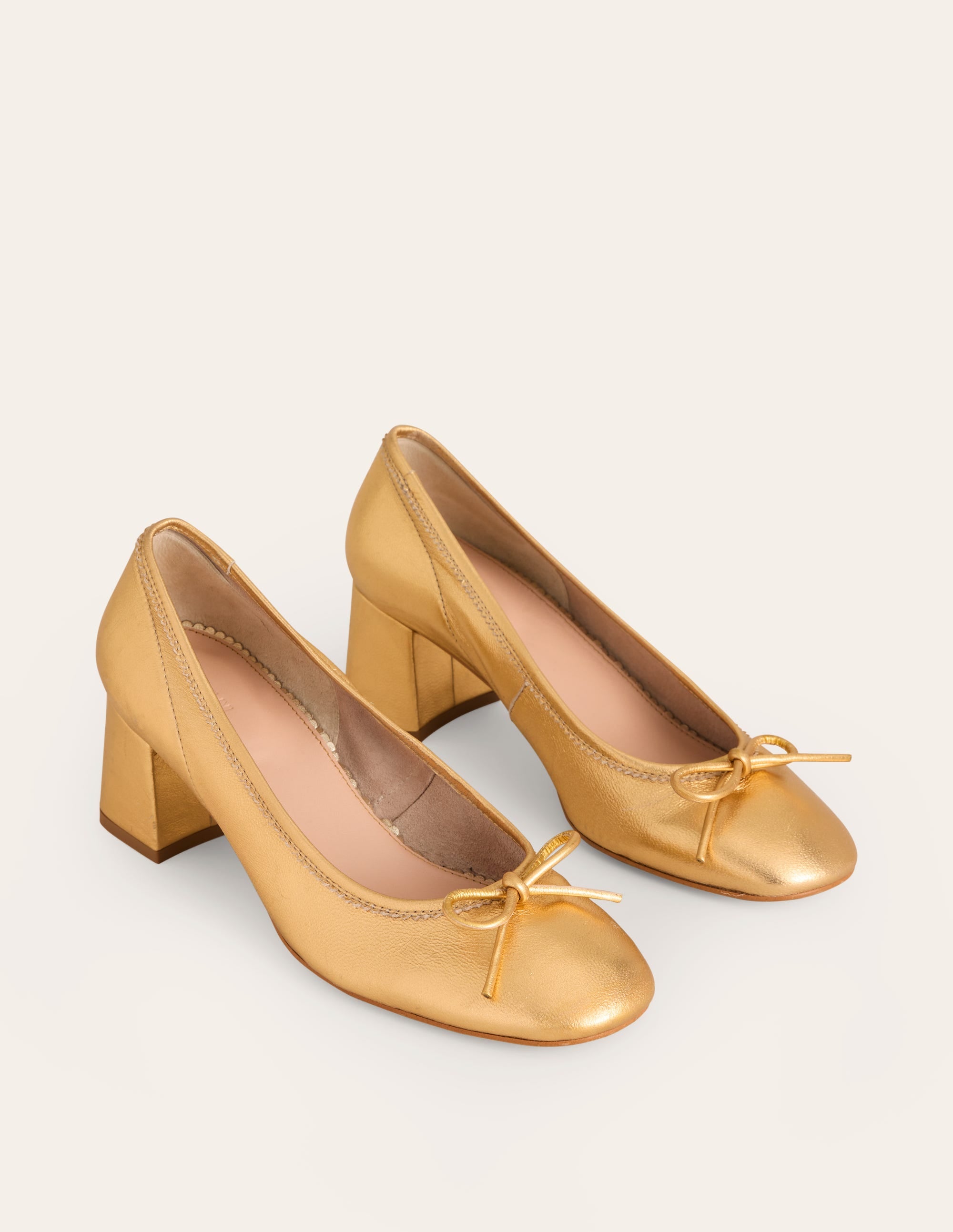 Ballerinas mit Blockabsatz-Antikes Messing - Image 3