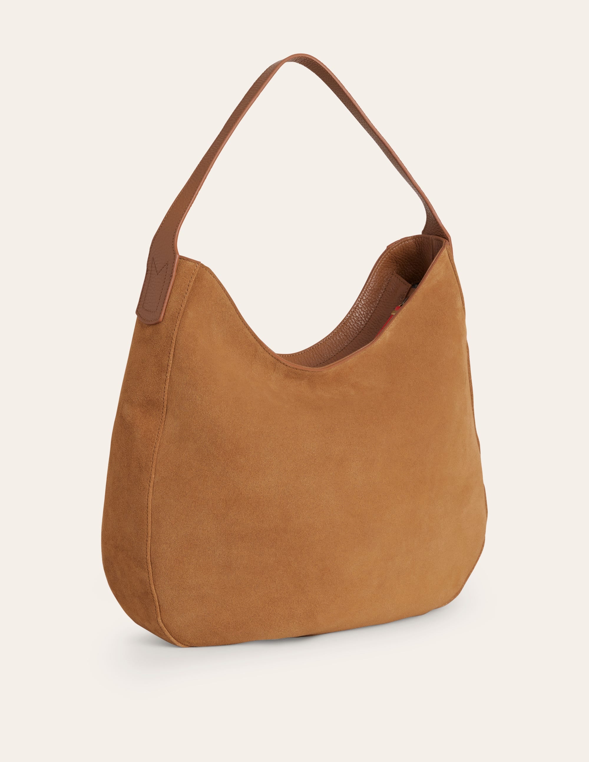 Hobo-Tasche aus Wildleder-Hellbraun - Image 3