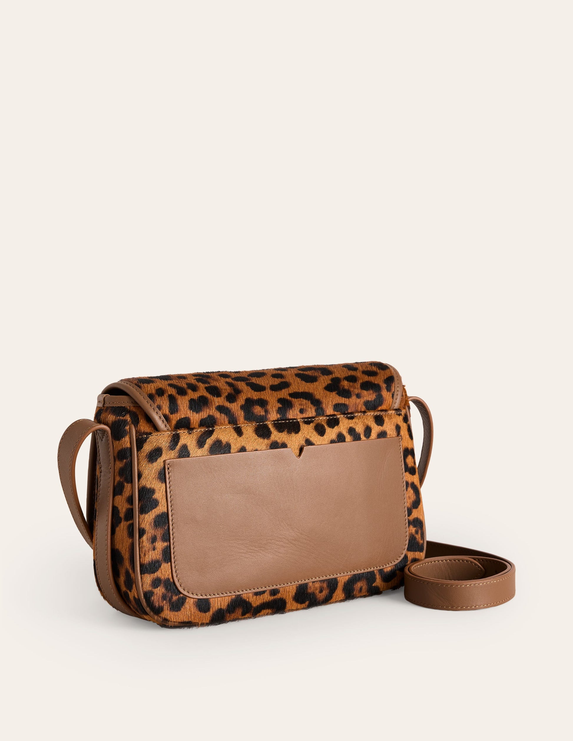 Iris Snaffle Leather Bag-Leopard-3