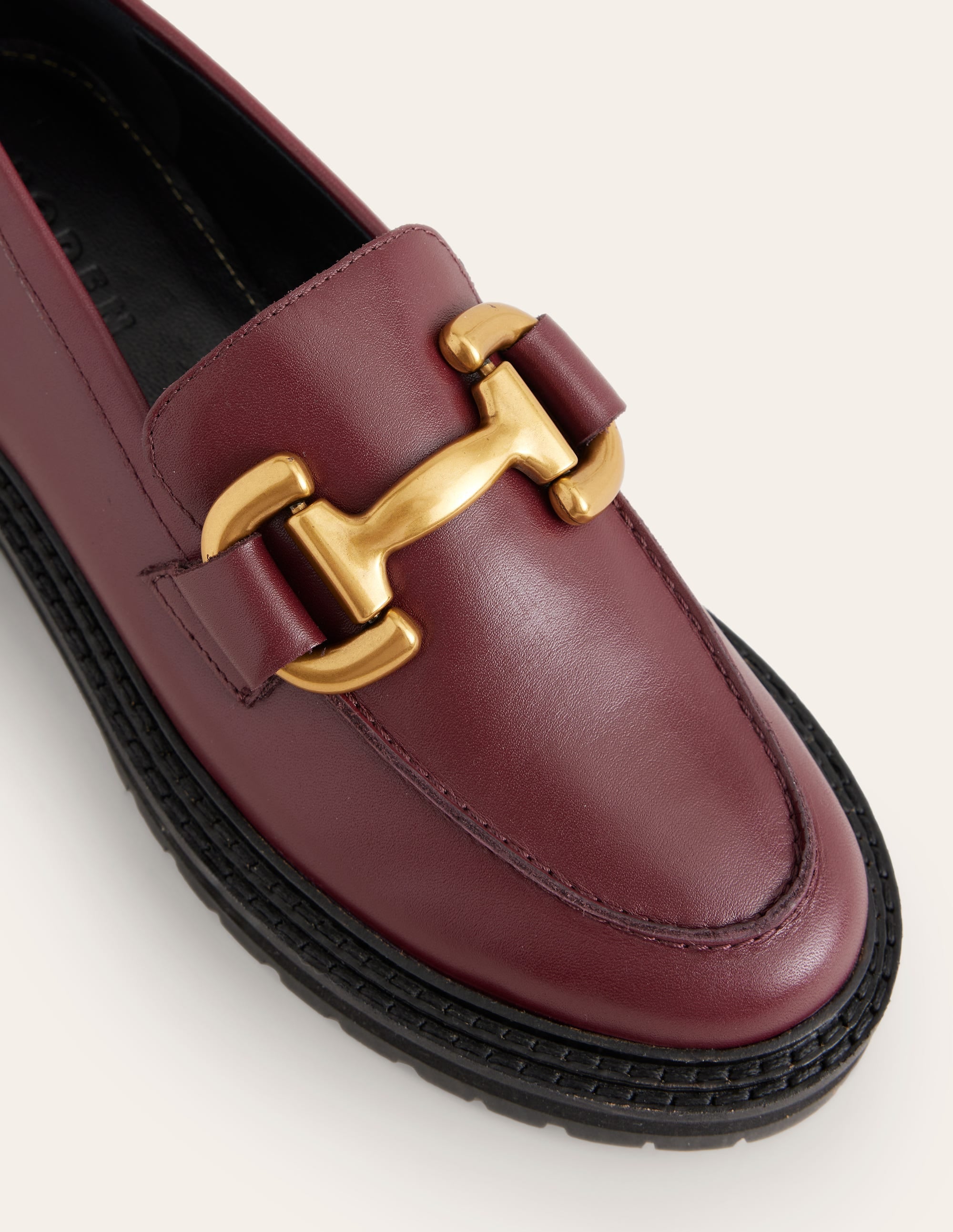 Iris Chunky Snaffle Loafers-Oxblood - Image 4