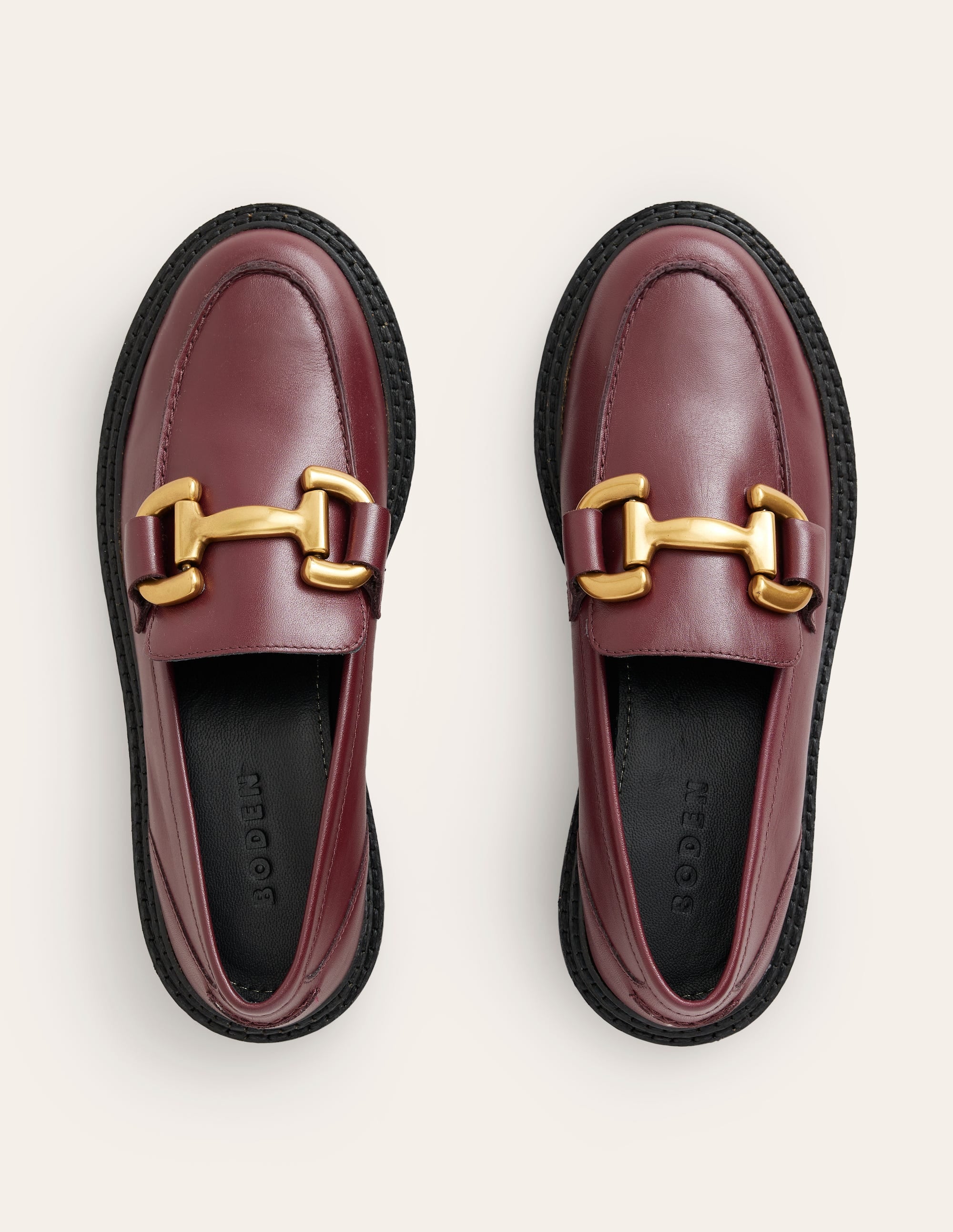Iris Chunky Snaffle Loafers-Oxblood - Image 5