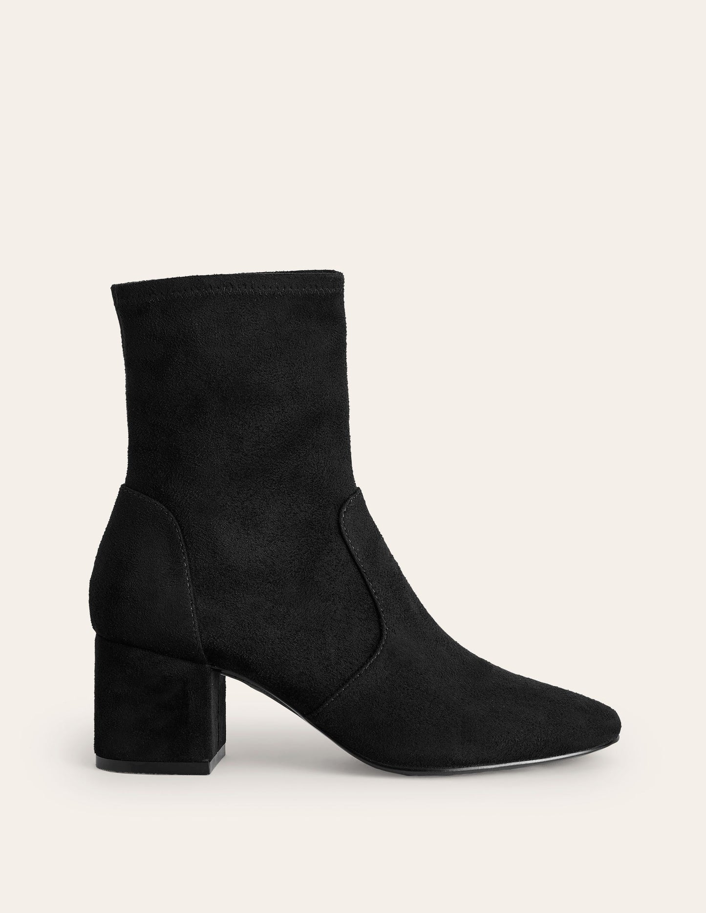 Stretch Ankle Boots-Black