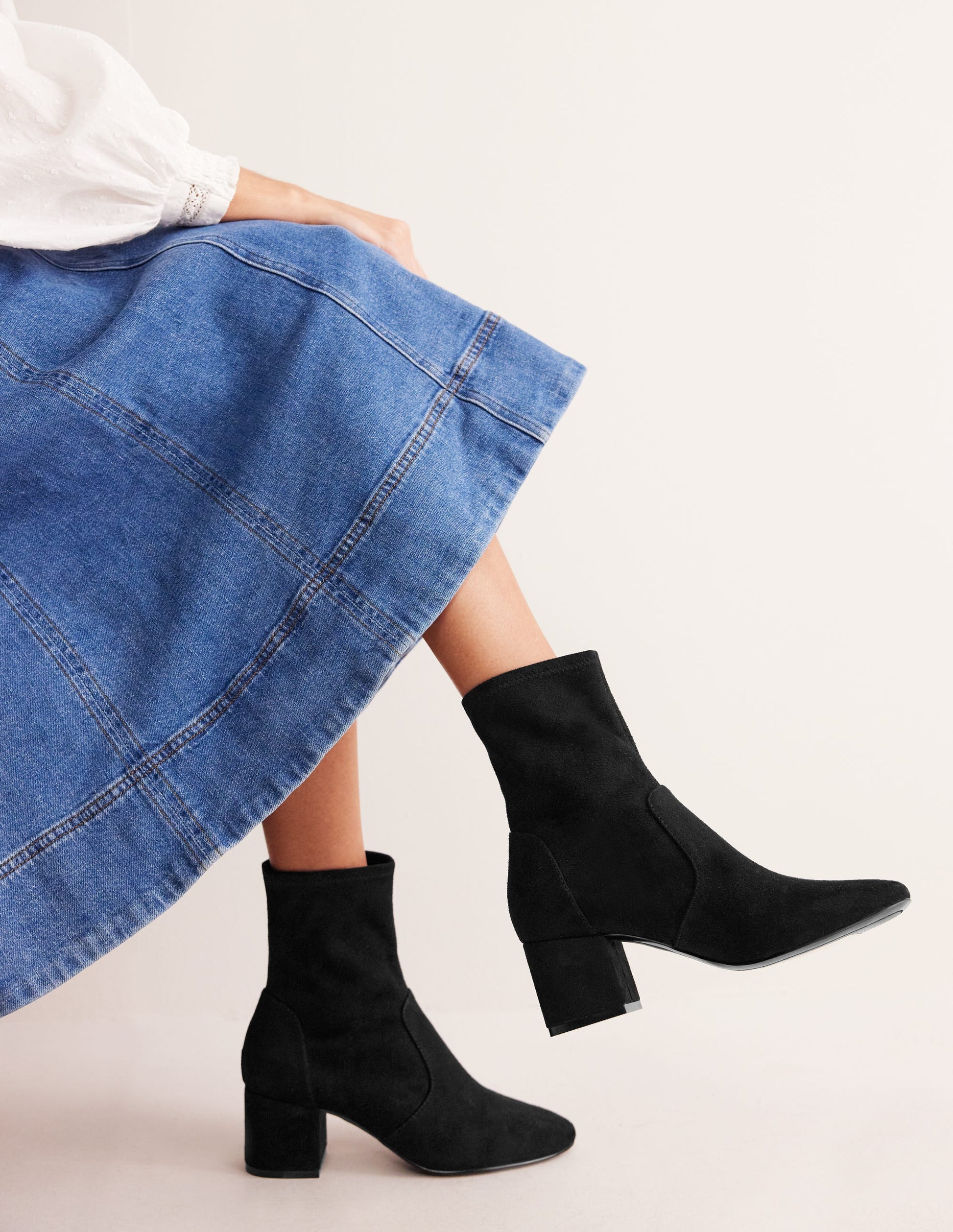 Ankle Boots Schicke Schwarze Stiefel Chelsea Boots ΓbergrΓΆΓe