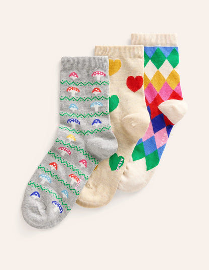 Originelle Socken im 3er-Pack-Regenbogen Originell-2