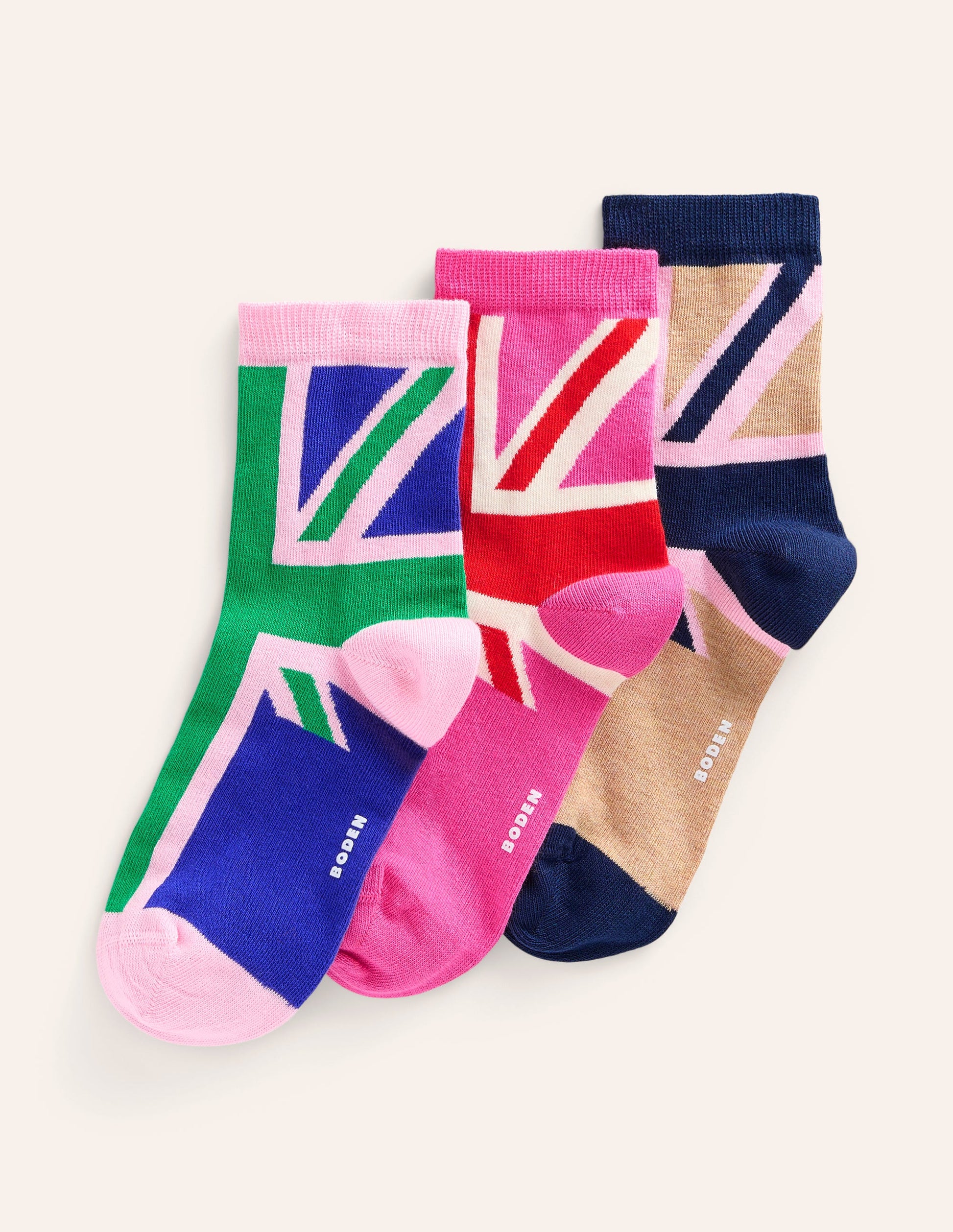 3 paires de chaussettes fantaisie-Black-1