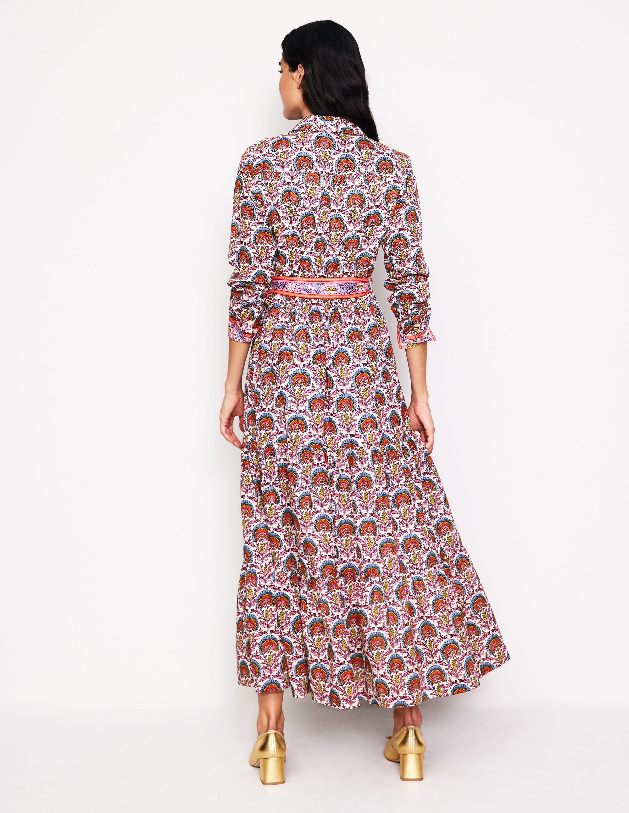 Flo Midi-Hemdblusenkleid aus Baumwolle-Passionsblume - Image 4