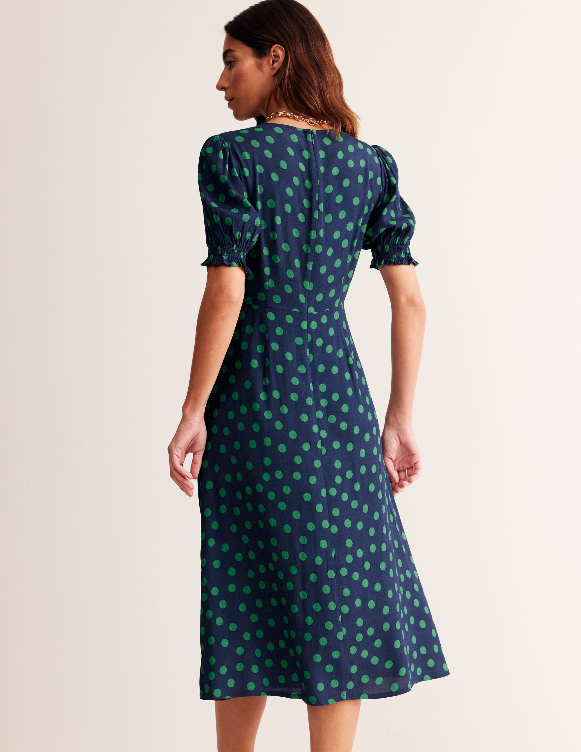 Corinne Midi-Teekleid-Bluebell Poppy Ditsy - Image 4