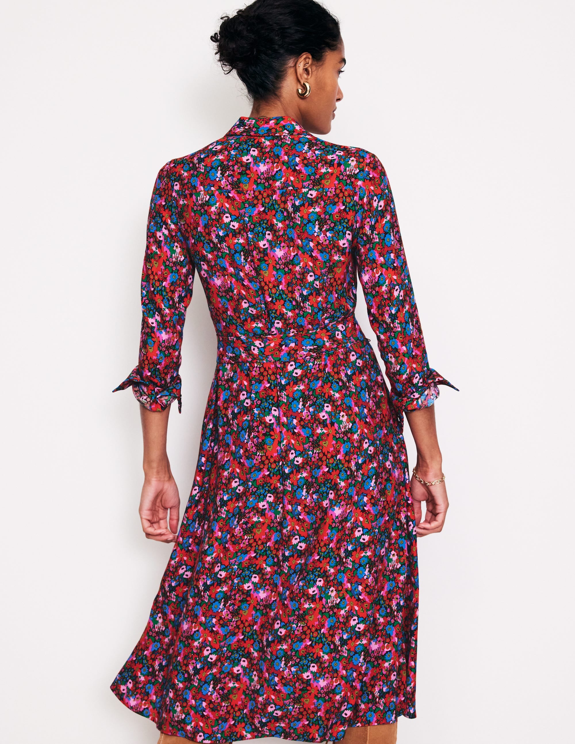 Kate Midi-Hemdblusenkleid-Bittersüß, Wiesenblume - Image 3