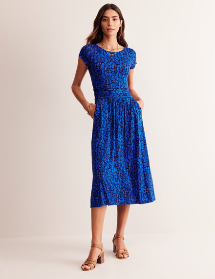 Amelie Jersey-Midikleid-Eisvogelblau, Wiesenrebe