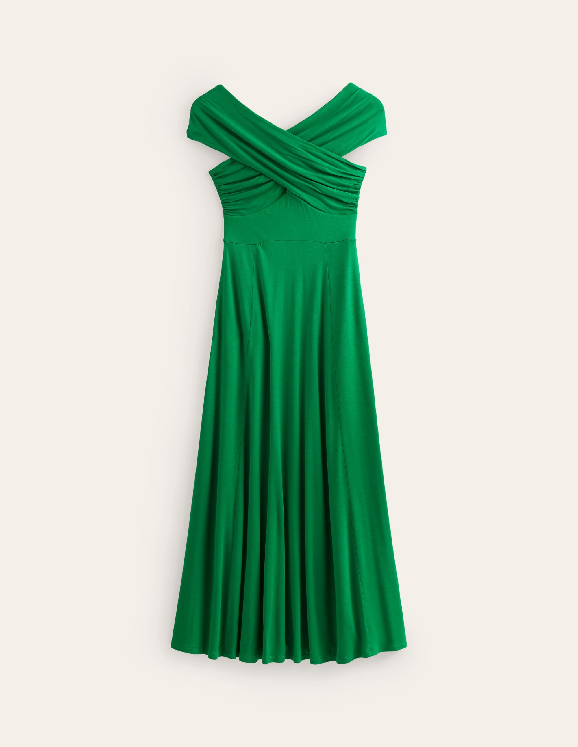 Bardot Maxikleid aus Jersey-Grünes Tamburin - Image 5