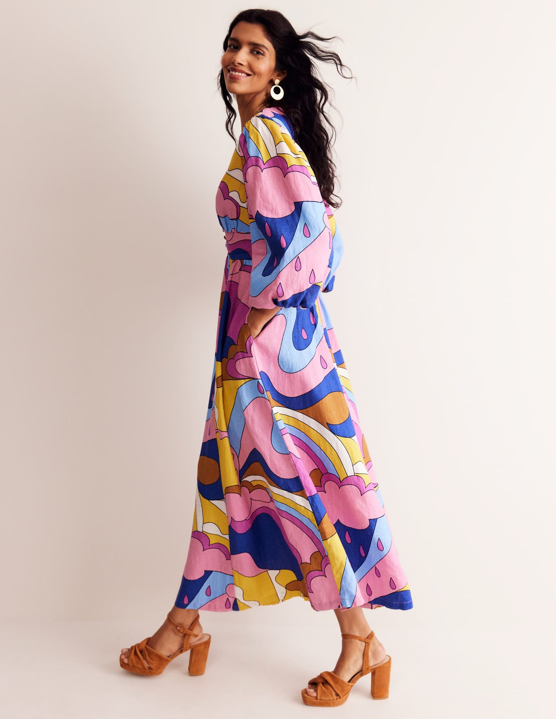 Lola Blouson-Maxikleid-Punkte-4