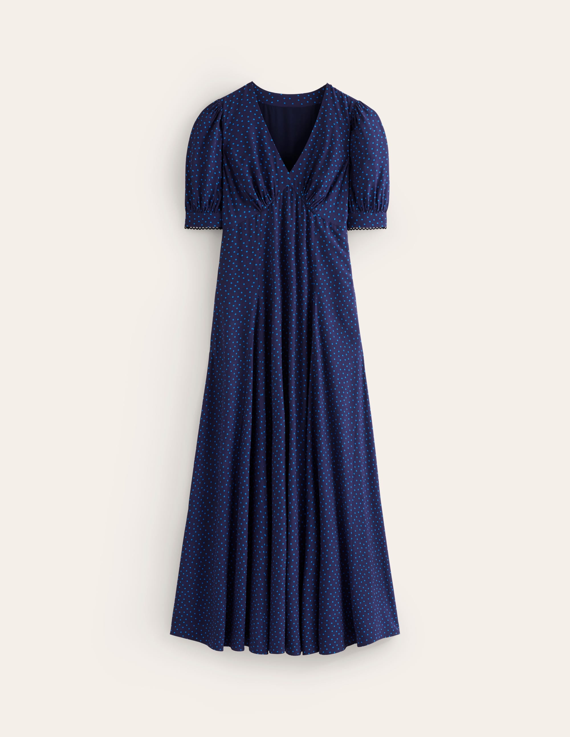Rosie Godet Tea Dress-Directoire Blue, Abstract Dot - Image 5