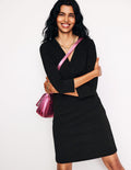 Bronte Ottoman-Kleid-Schwarz