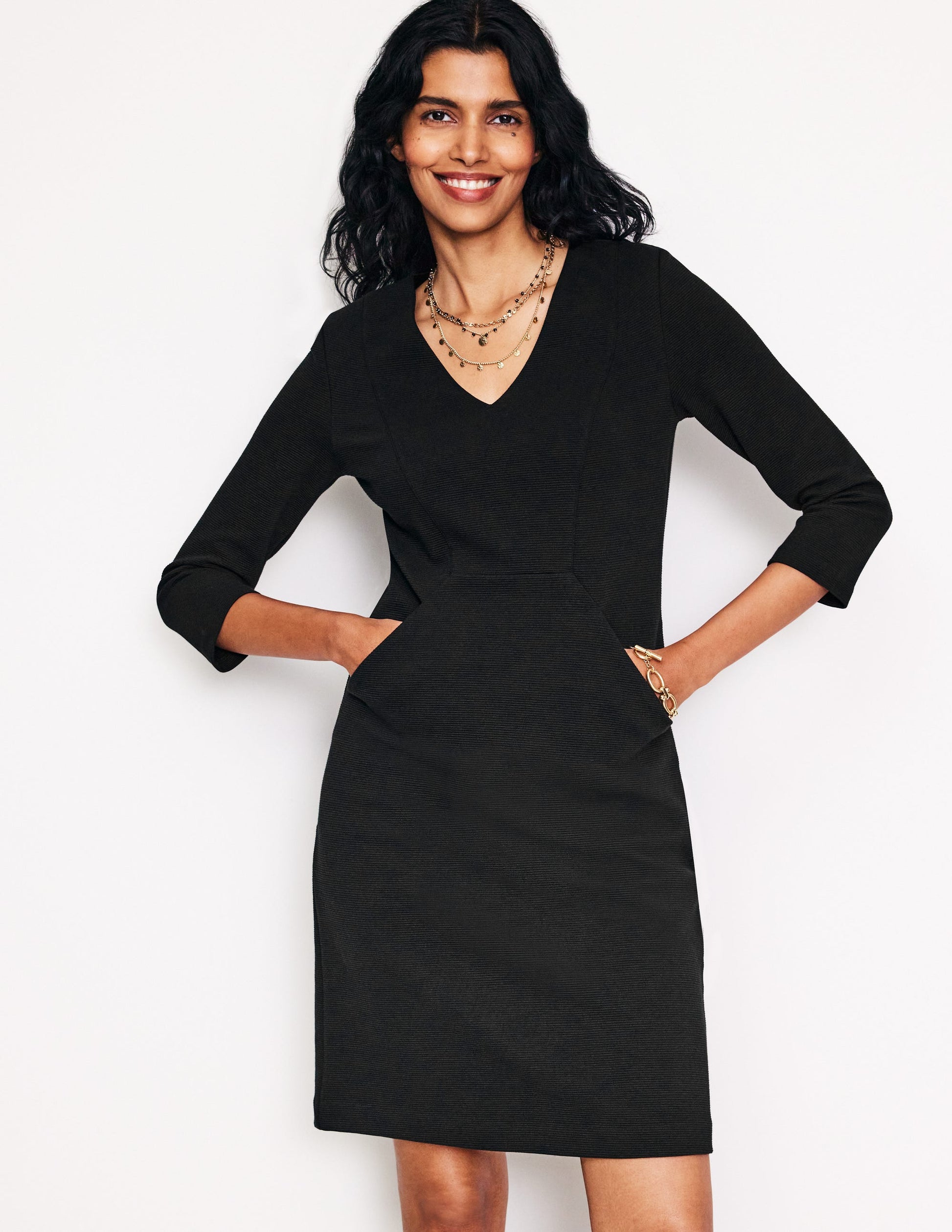 Bronte Ottoman-Kleid-Schwarz-4
