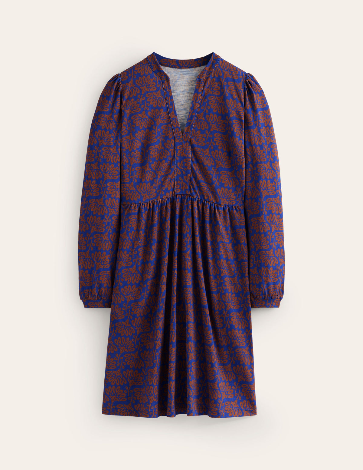 Naomi Lockeres Jerseykleid-Lebkuchen, Löwenzahnzweig-5