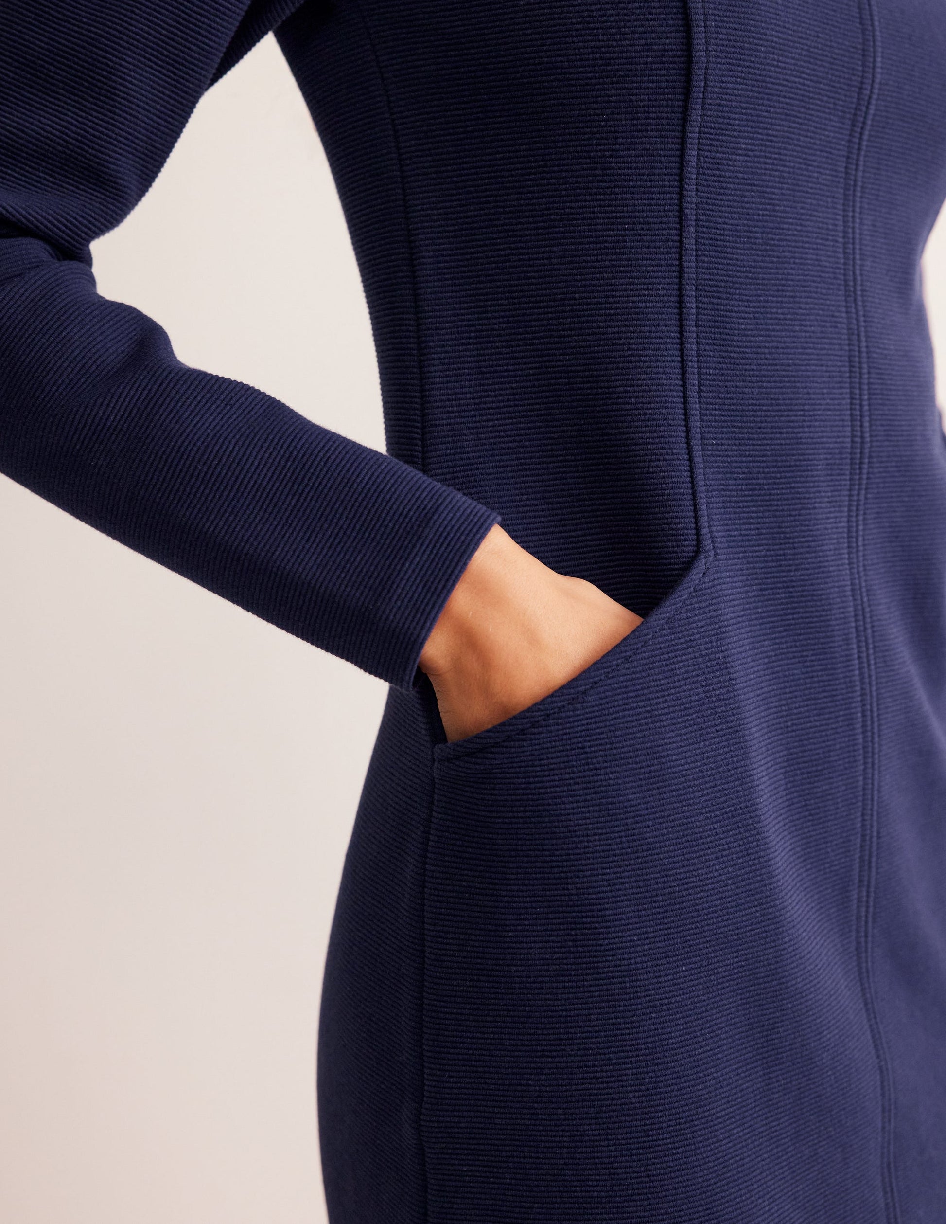 Robe Ellen en ottoman-Bleu du soir-2