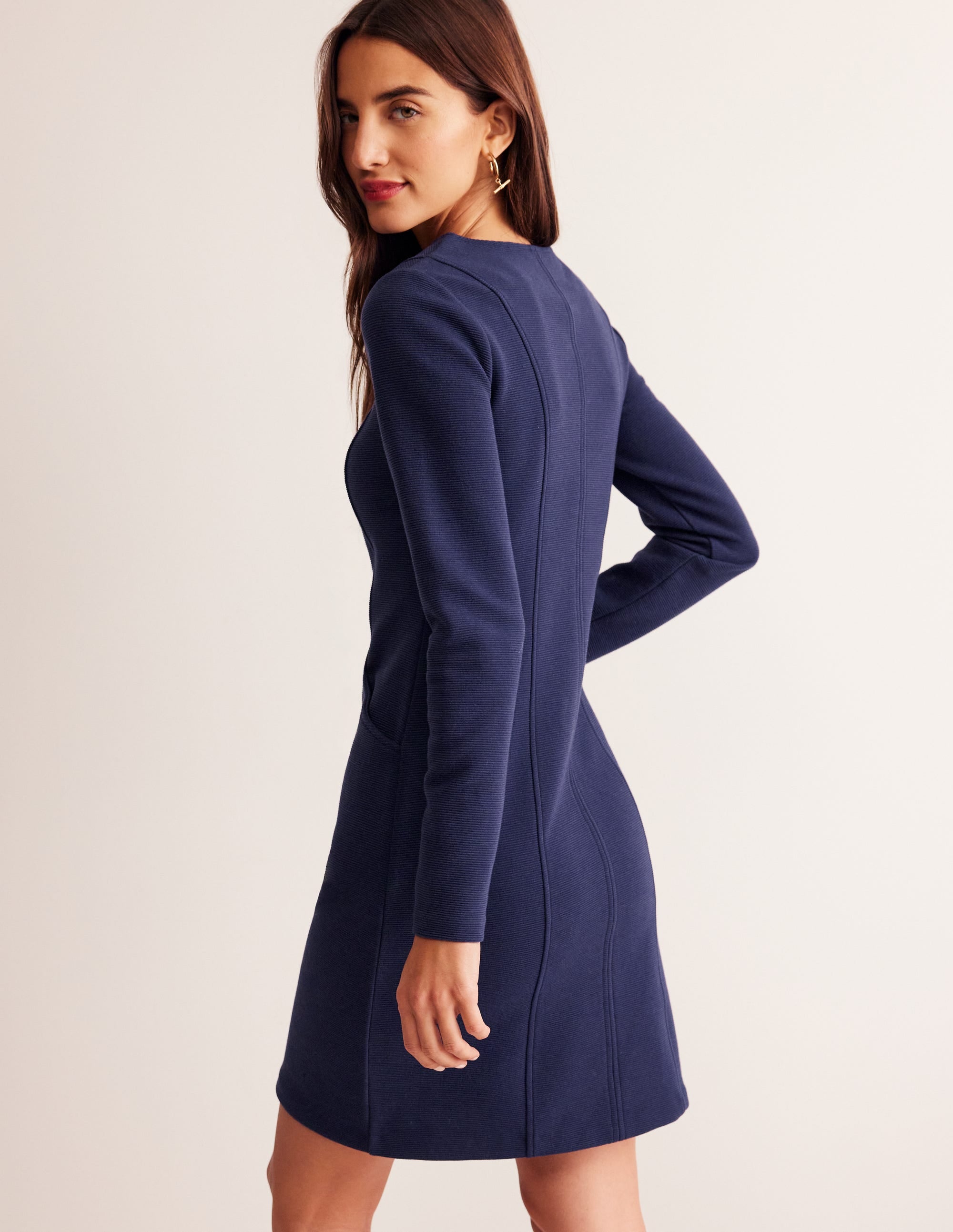 Robe Ellen en ottoman-Bleu du soir - Image 3
