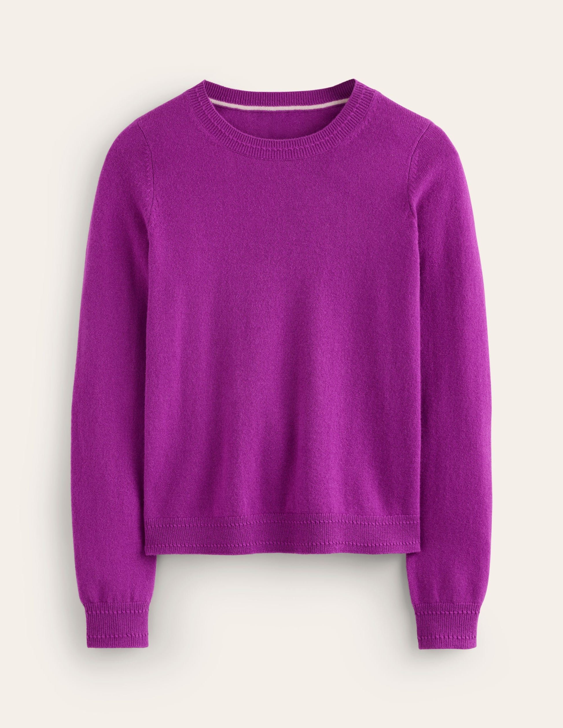 Eva Kaschmirpullover mit Rundhalsausschnitt-Amethystviolett-5