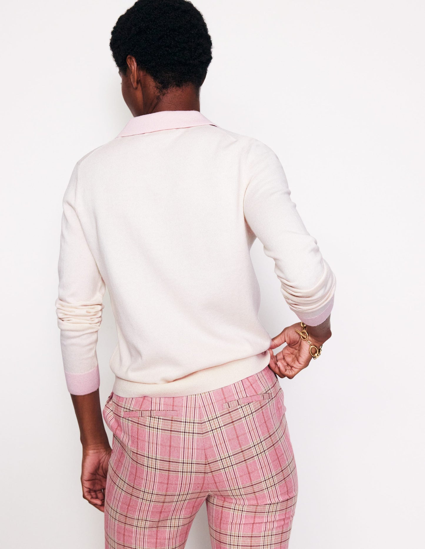 Estelle Henley Jumper-Warm Ivory