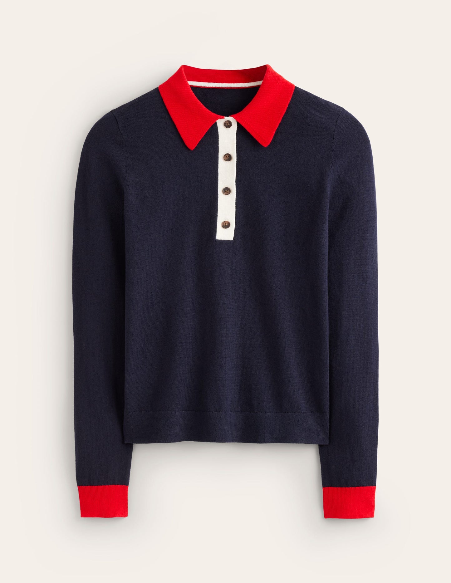 Estelle Henley Jumper-Navy