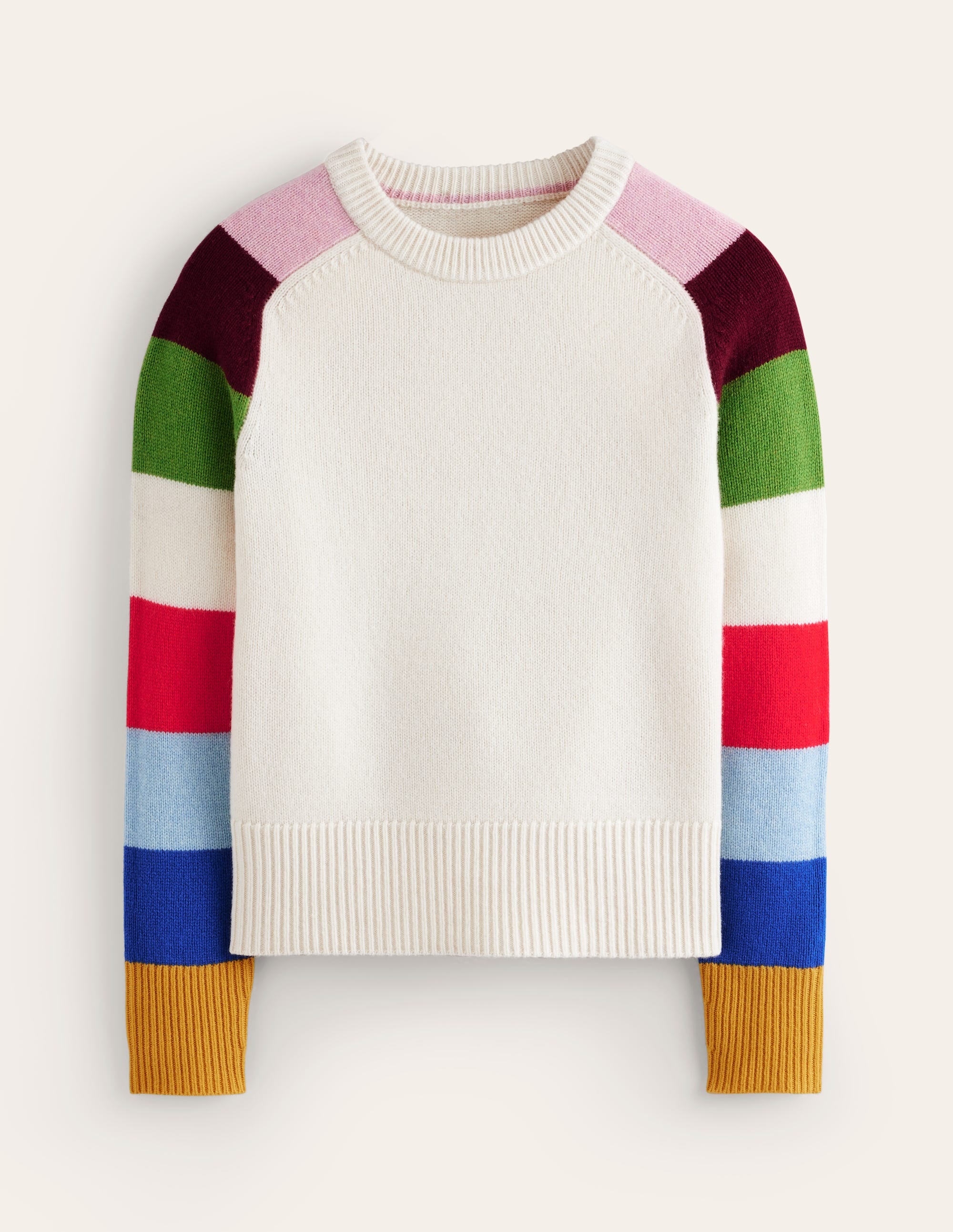 Olivia Merino-Pullover-Bunt, Regenbogen - Image 6