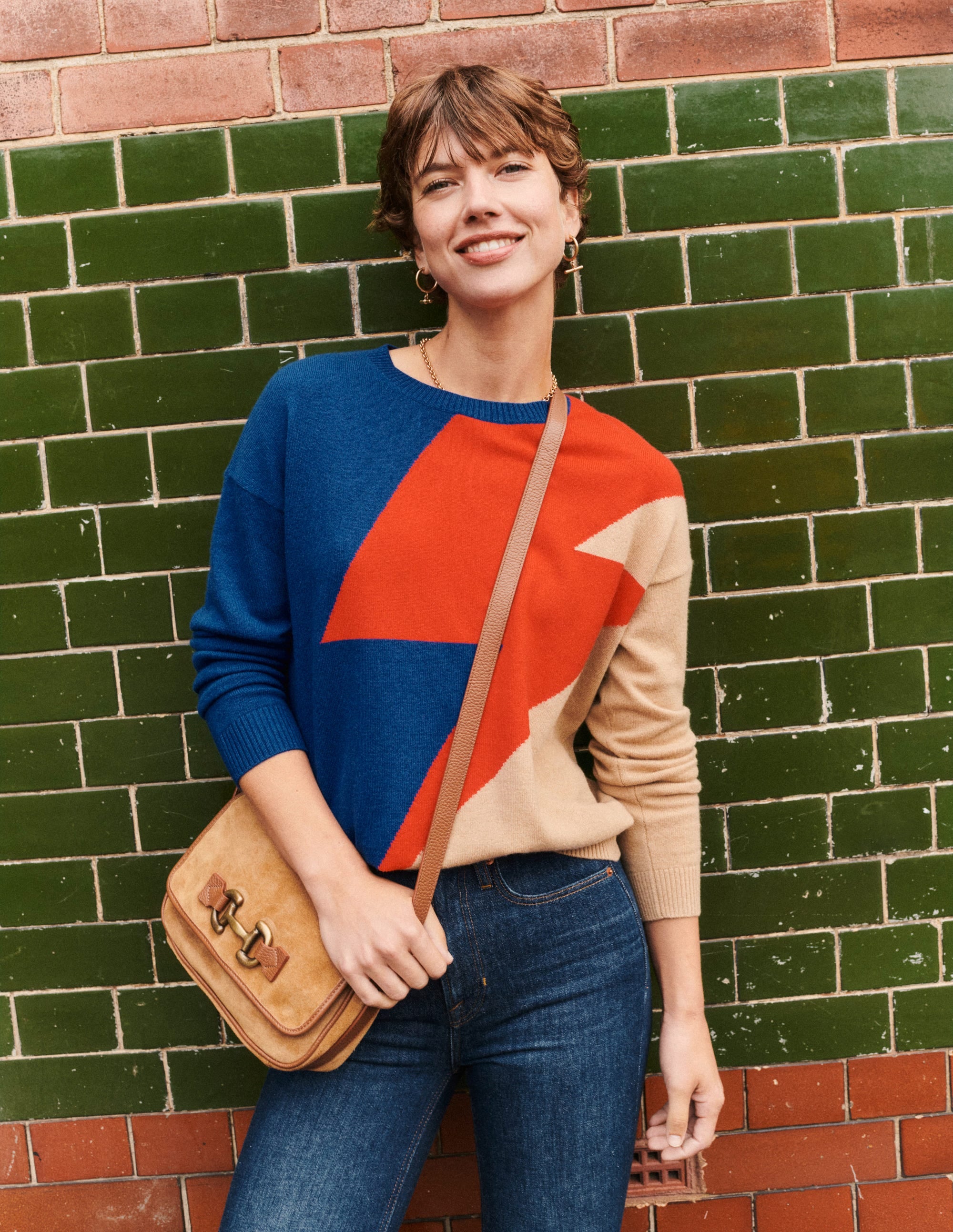 Lydia Kaschmirpullover-Kamelbraun, Blitz - Image 7