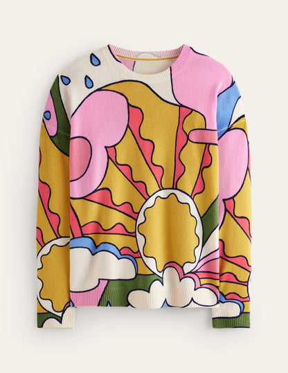 Lydia Kaschmirpullover-Bunt, Sonnenschein-8