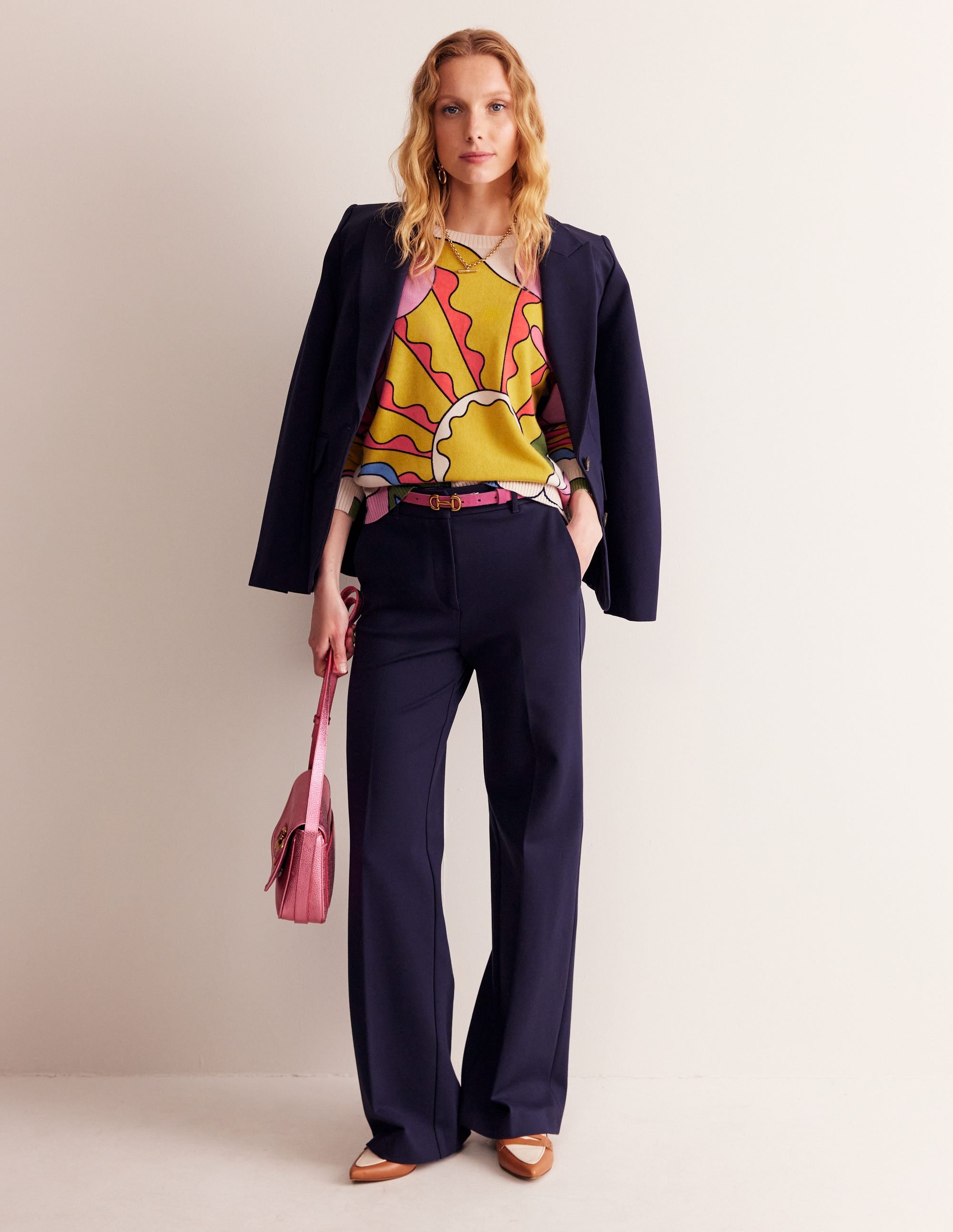 Lydia Kaschmirpullover-Bunt, Sonnenschein - Image 4