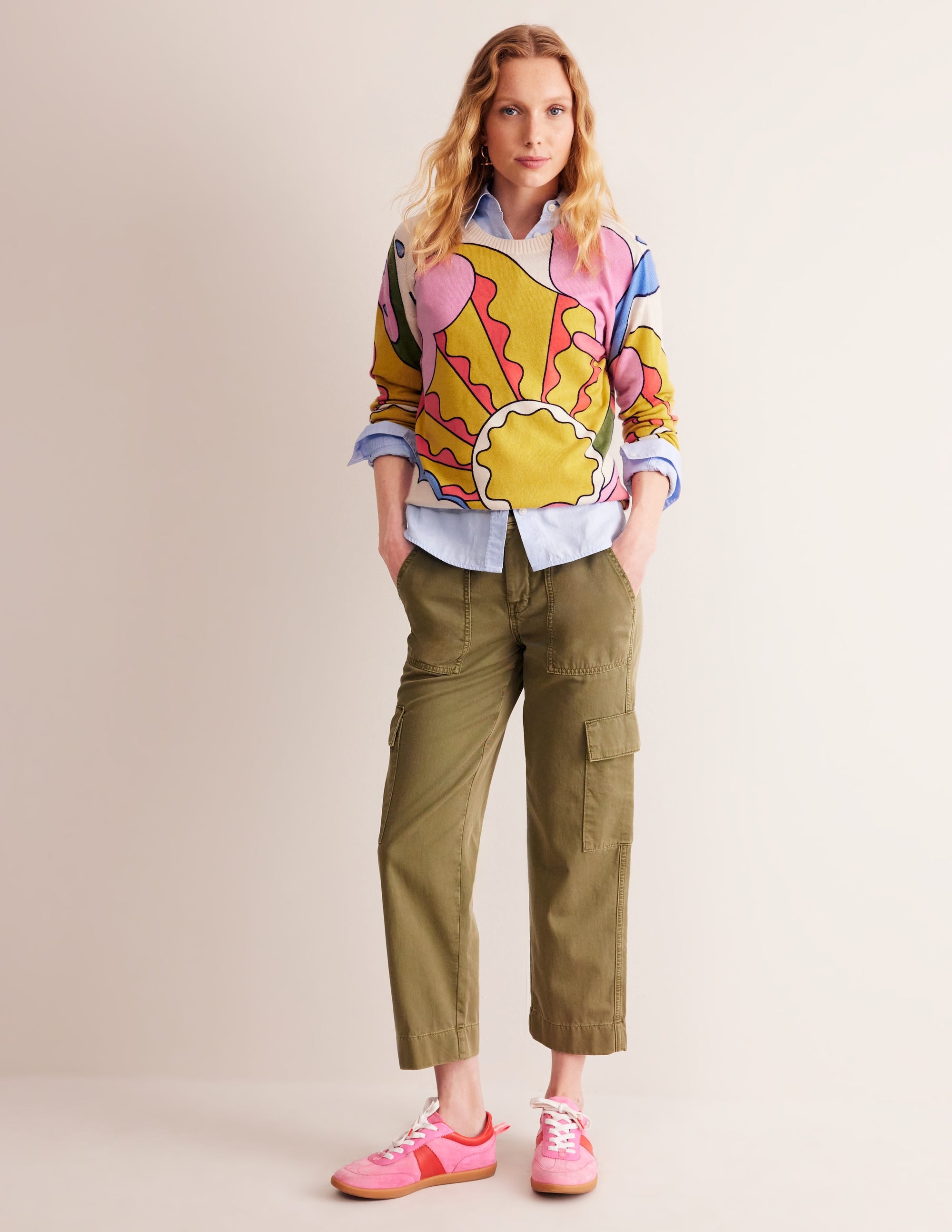 Lydia Kaschmirpullover-Bunt, Sonnenschein - Image 5