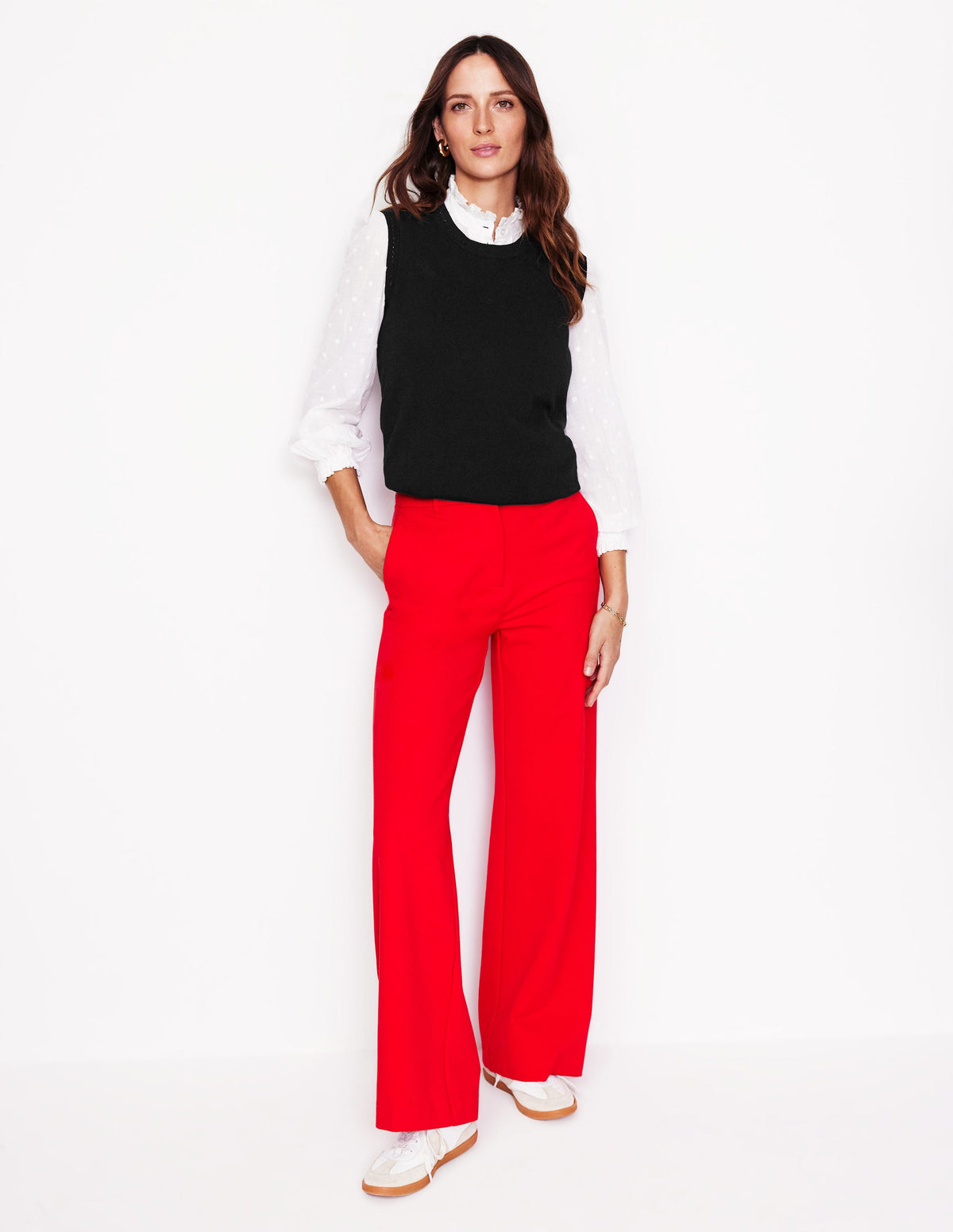Catriona Top aus Baumwolle mit Rundhalsausschnitt-Schwarz - Image 5
