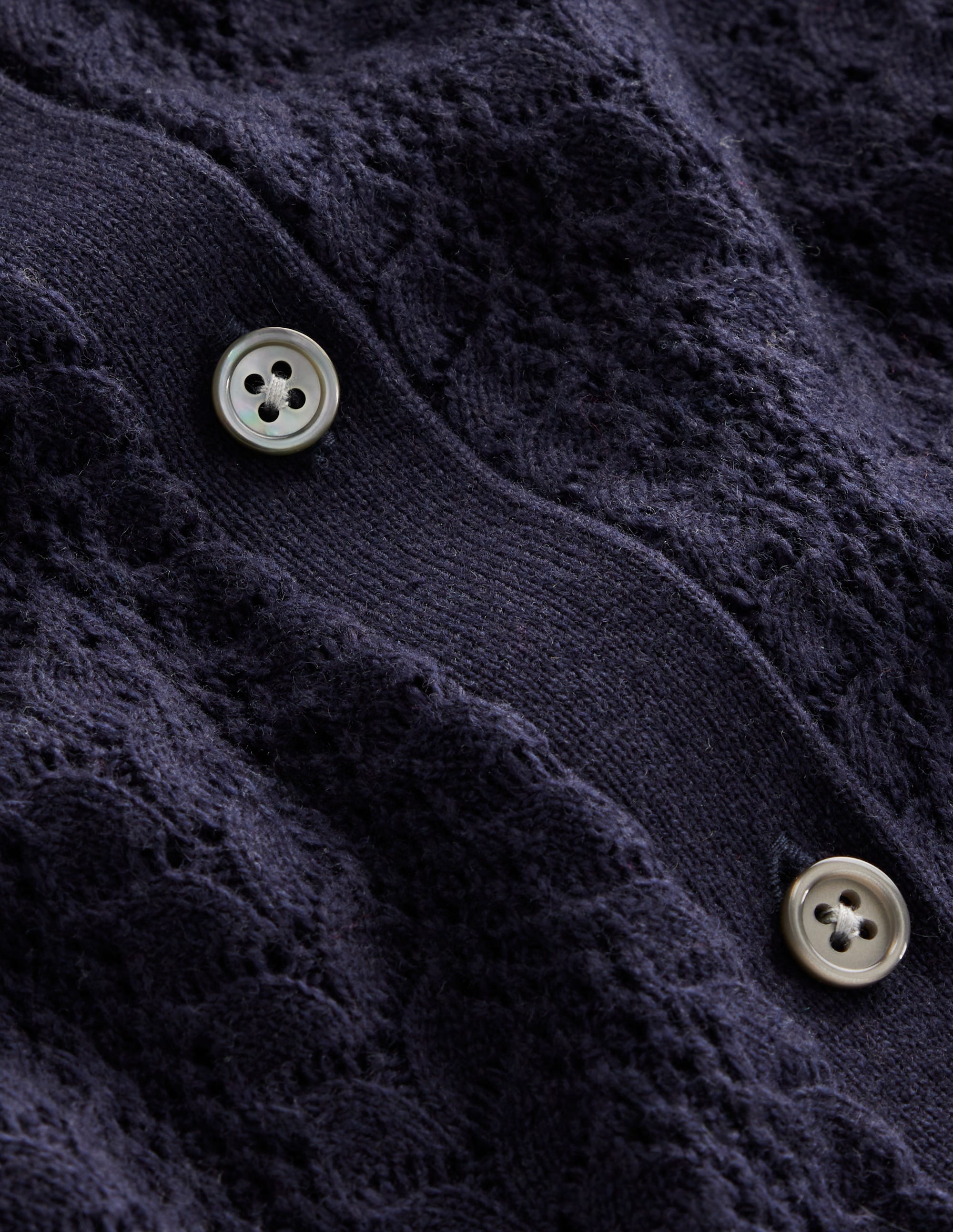 Tia Pointelle-Cardigan mit Rüschen-Aqua Marine Marl - Image 6