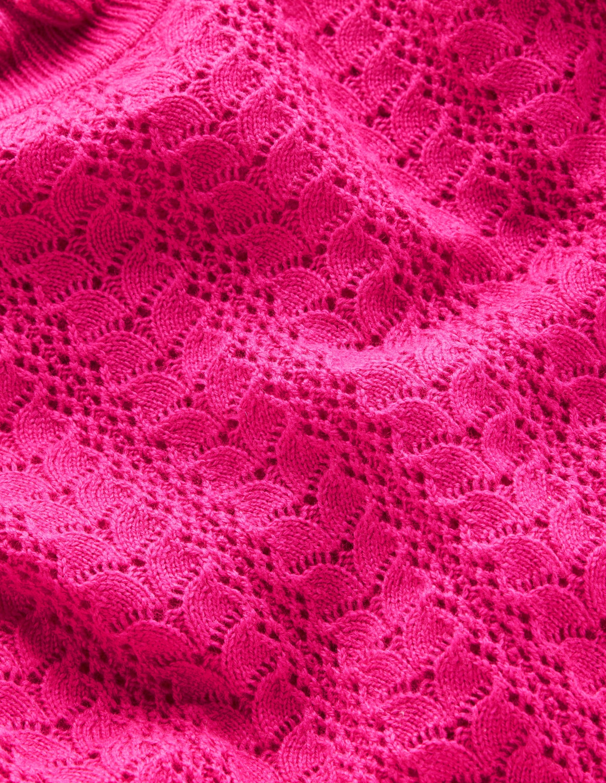 Pull Tia en pointelle à volants-Paon rose-7