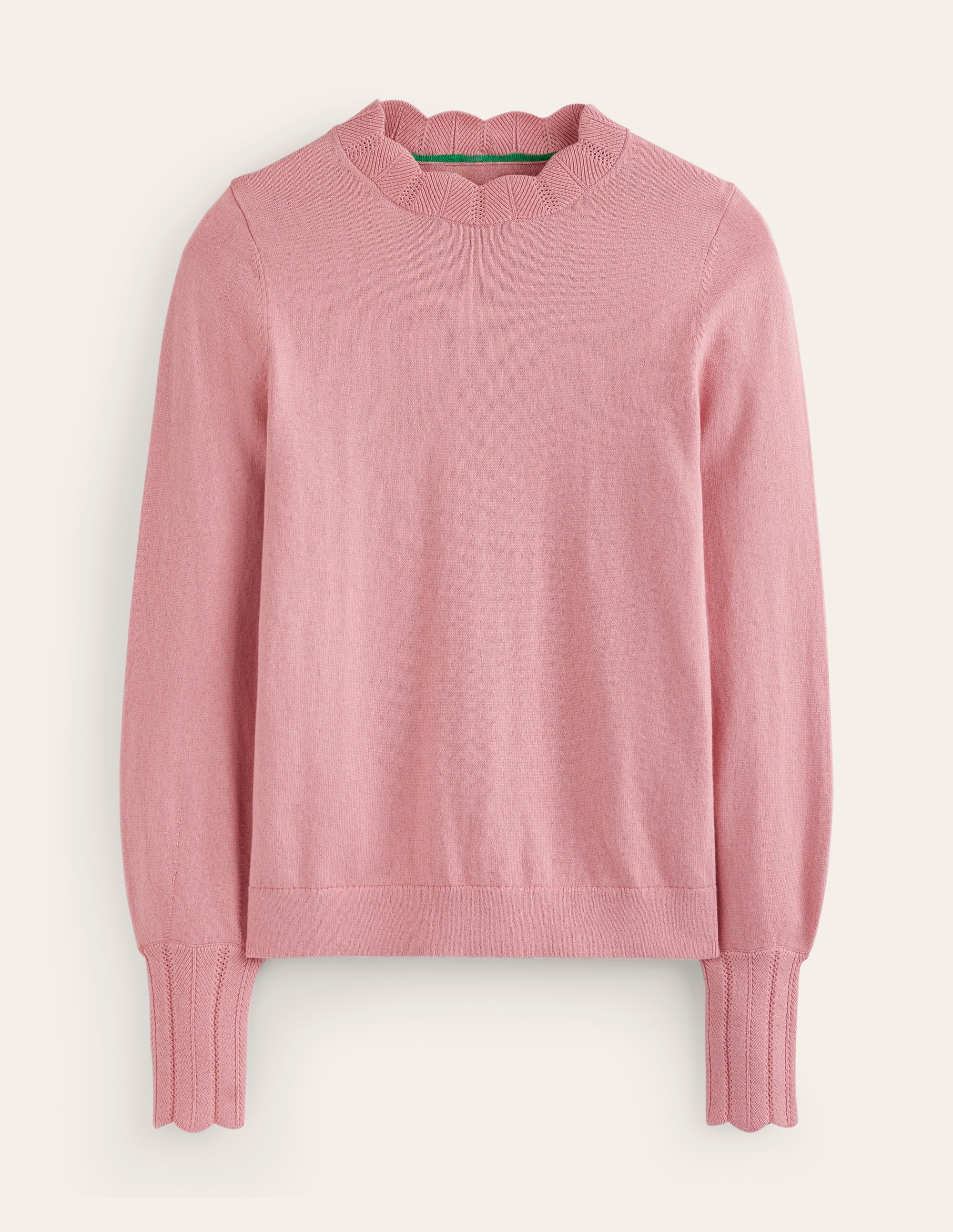 Pull Imi à détails festonnés-Rose quartz - Image 5