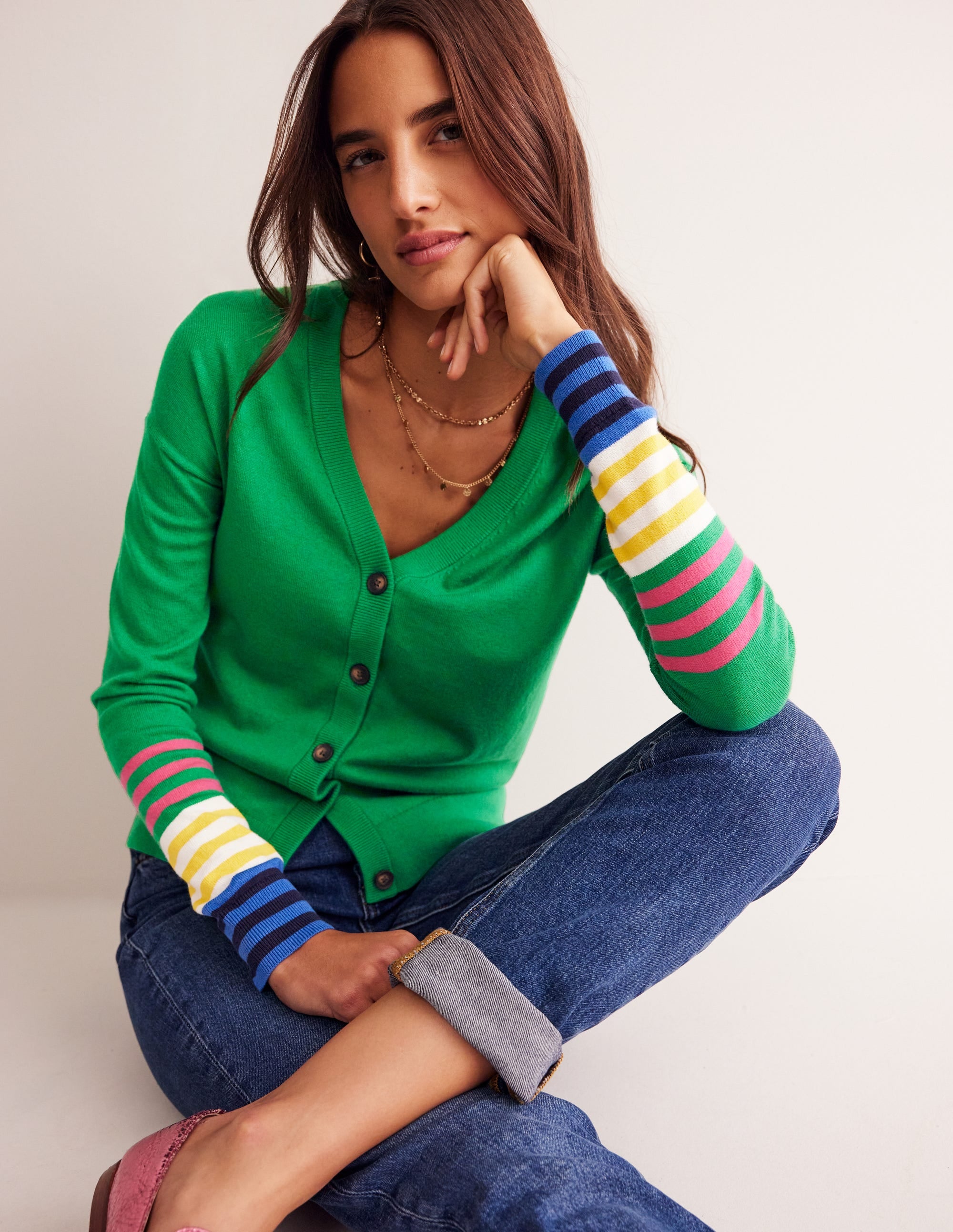 Gilet Annie-Vert émeraude profond - Image 2