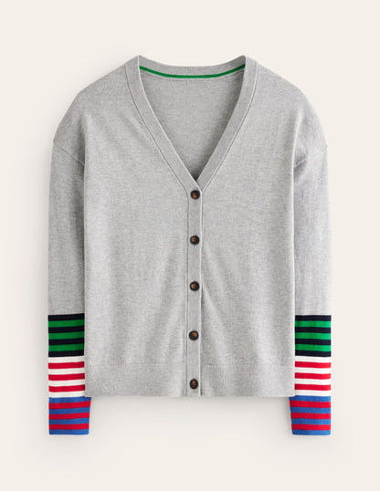 Annie Cardigan-Blaugrau Meliert-5
