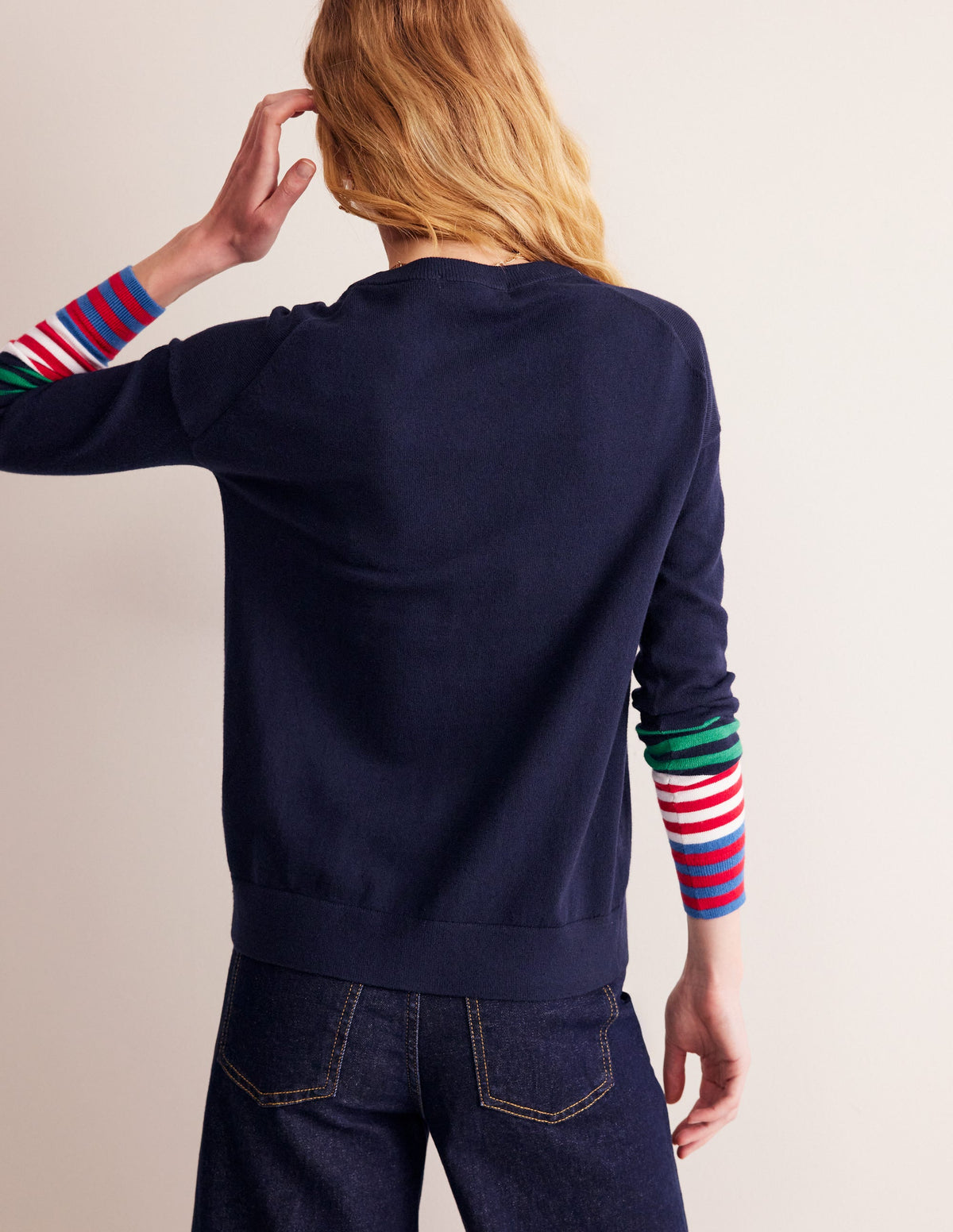 Annie Cardigan-Aqua Marine Marl - Image 3