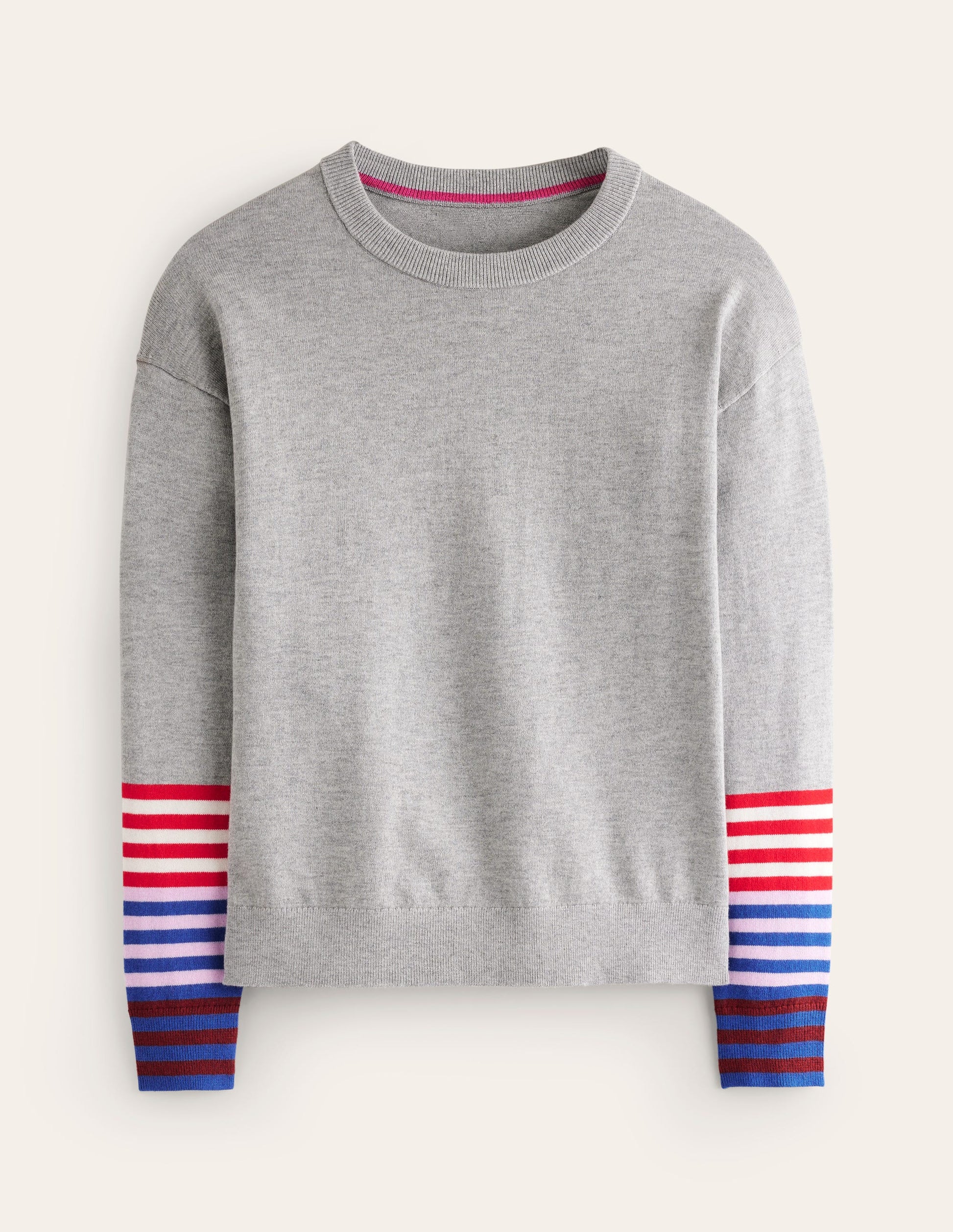 Annie Pullover-Blaugrau Meliert-5