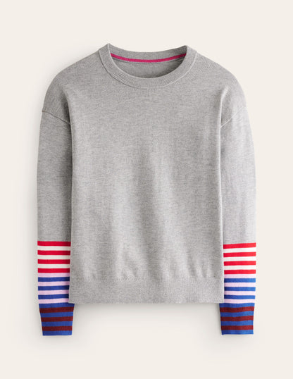 Annie Pullover-Blaugrau Meliert-5