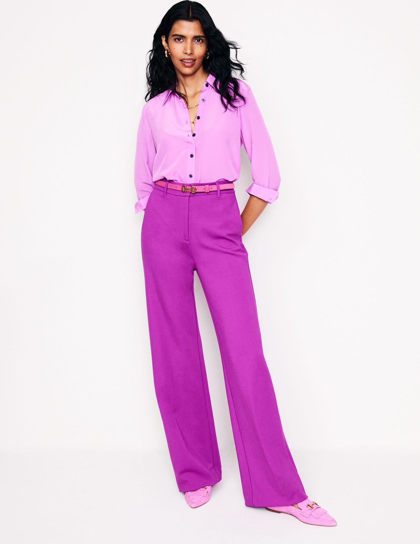 Westbourne Ponté-Hose-Amethystviolett