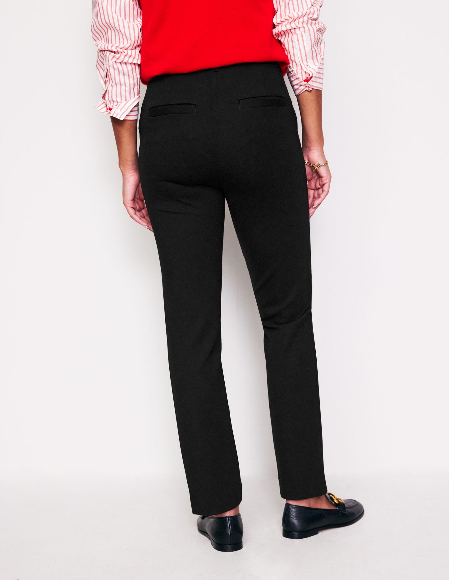 Pantalon Highgate en point de Rome-Noir