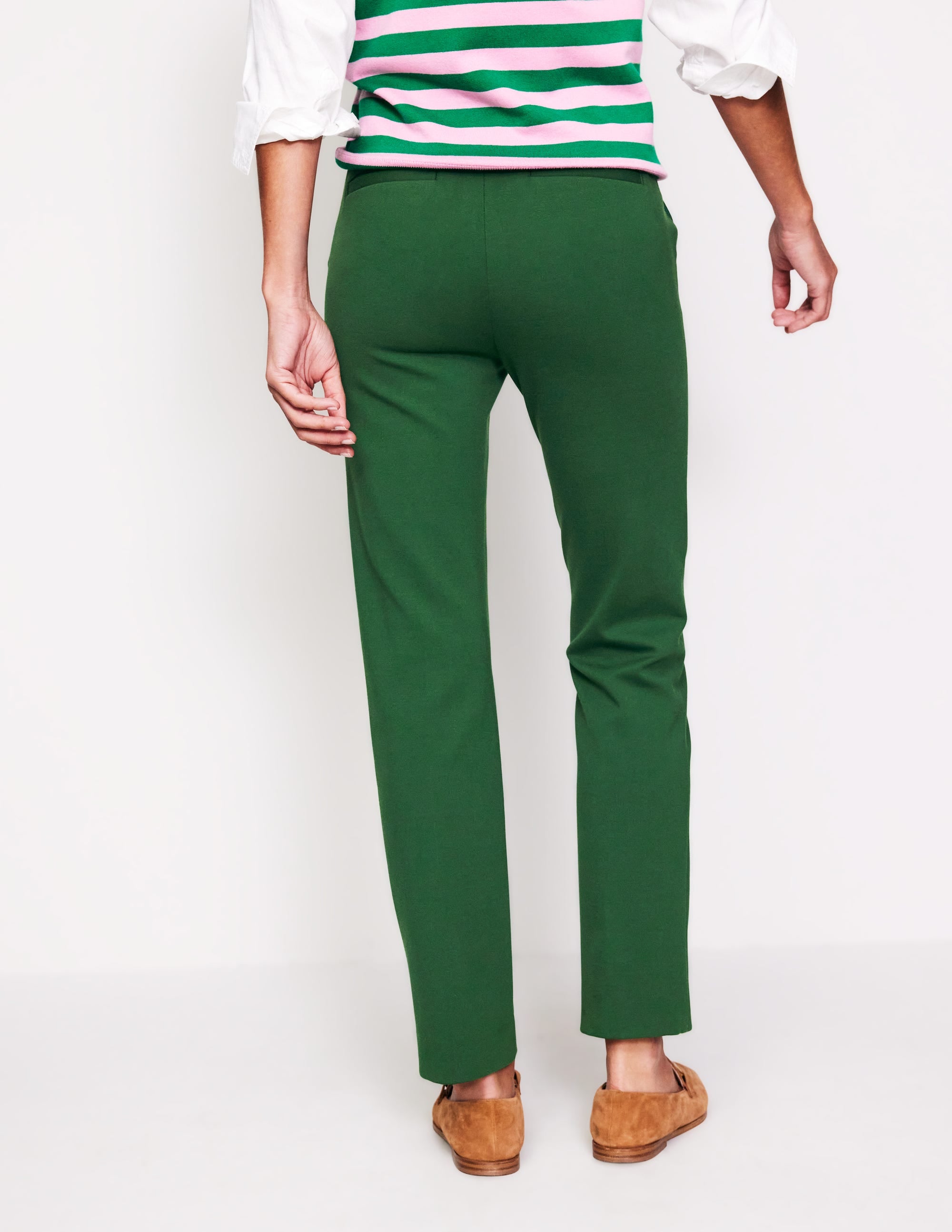 Highgate Ponte Trousers-Pine - Image 3