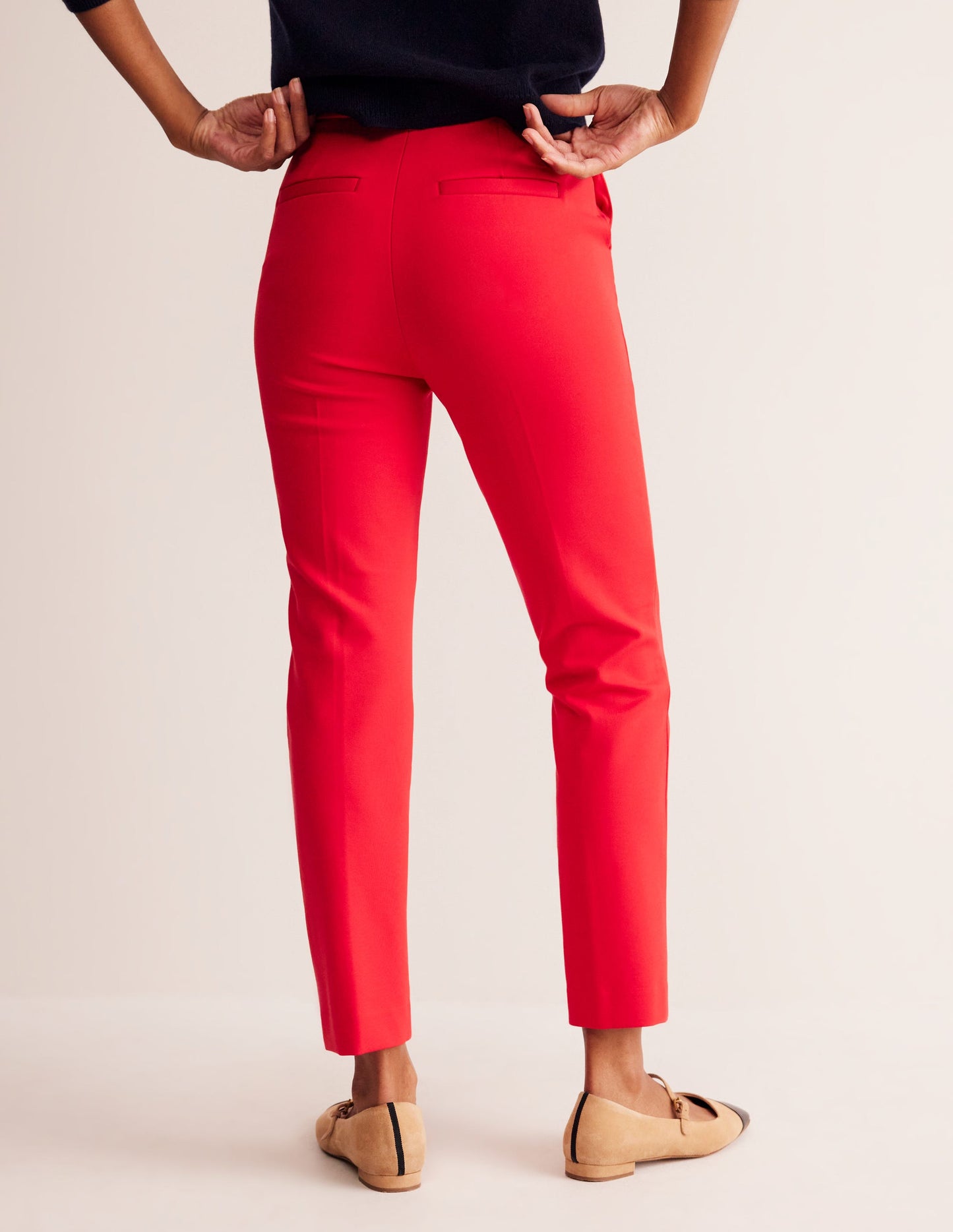 Pantalon Highgate en point de Rome-Piment fort