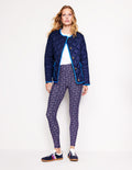 Legging taille haute avec poche-Bleu marine, teckel