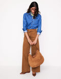 Cargohose mit weitem Bein-Kamelbraun