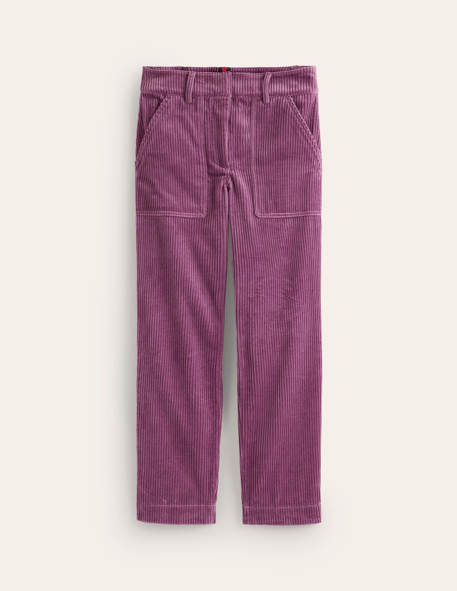 Pantalon cargo fuselé en velours côtelé-Chardon violet-6