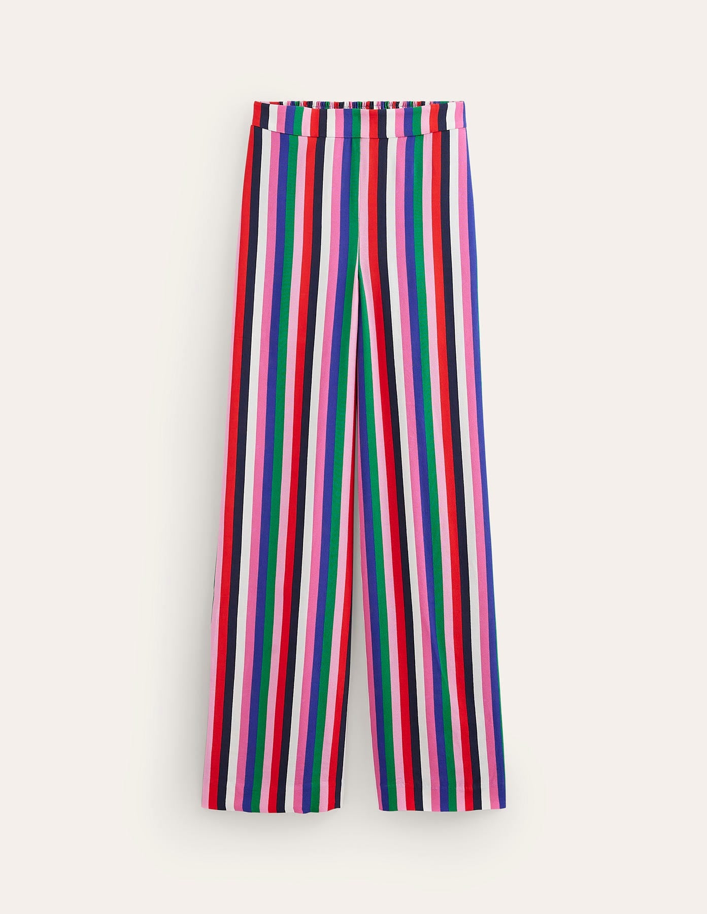 Wide Leg Pull-on Trousers-Rainbow Stripe - Image 6