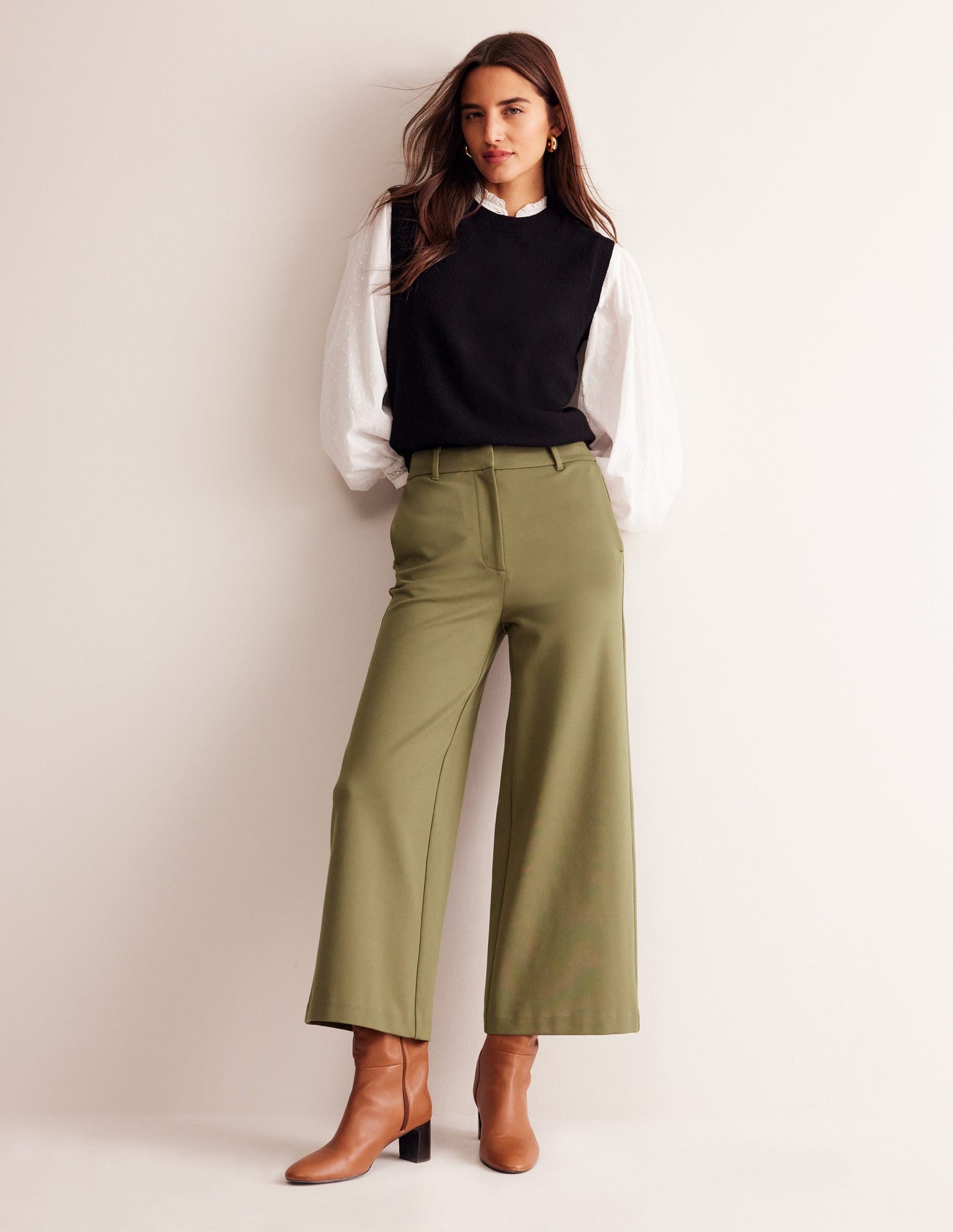 Ponte-Culottes mit weitem Bein-Stern Blue/Seagull