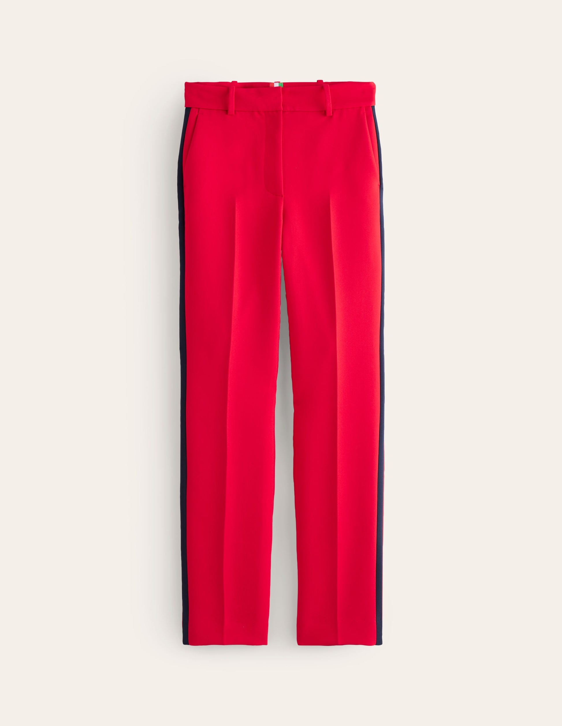 Kew Side Stripe Trousers-Red /Navy Side Stripe-5