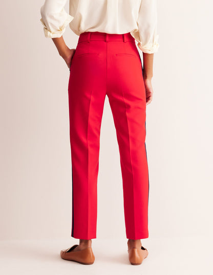 Kew Side Stripe Trousers-Red /Navy Side Stripe-3