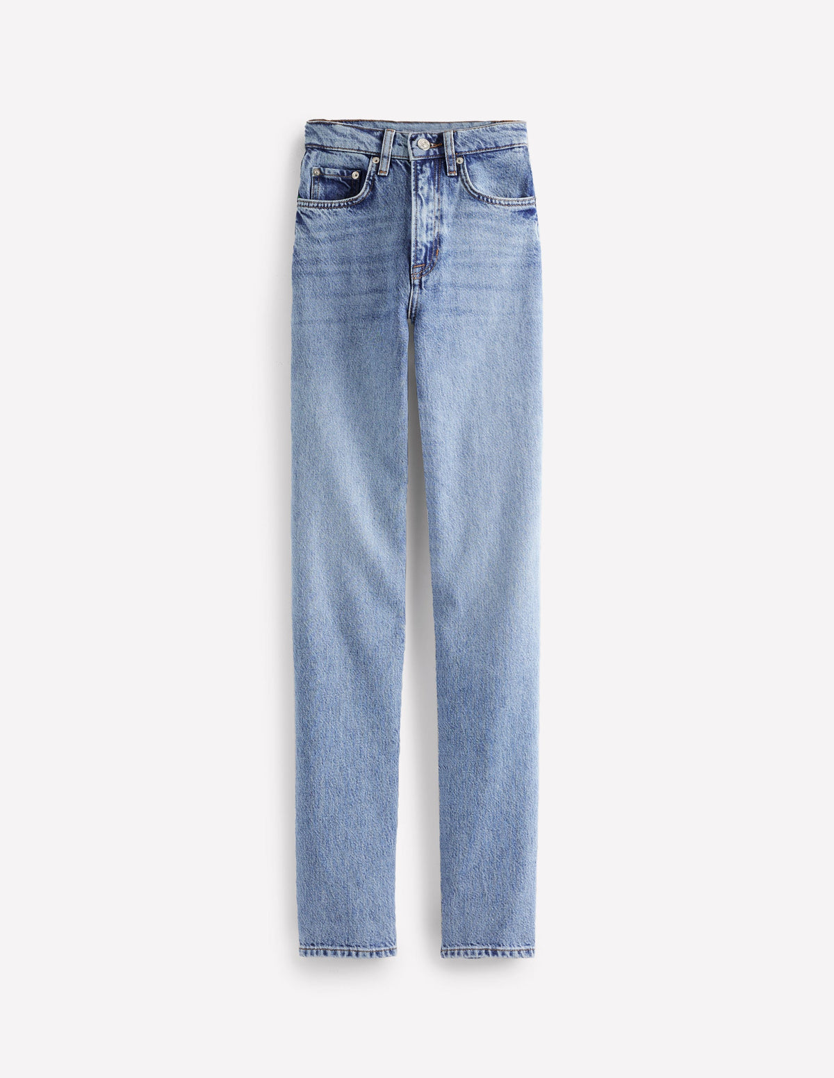 High Rise Straight Leg Jeans-Light Wash - Image 7